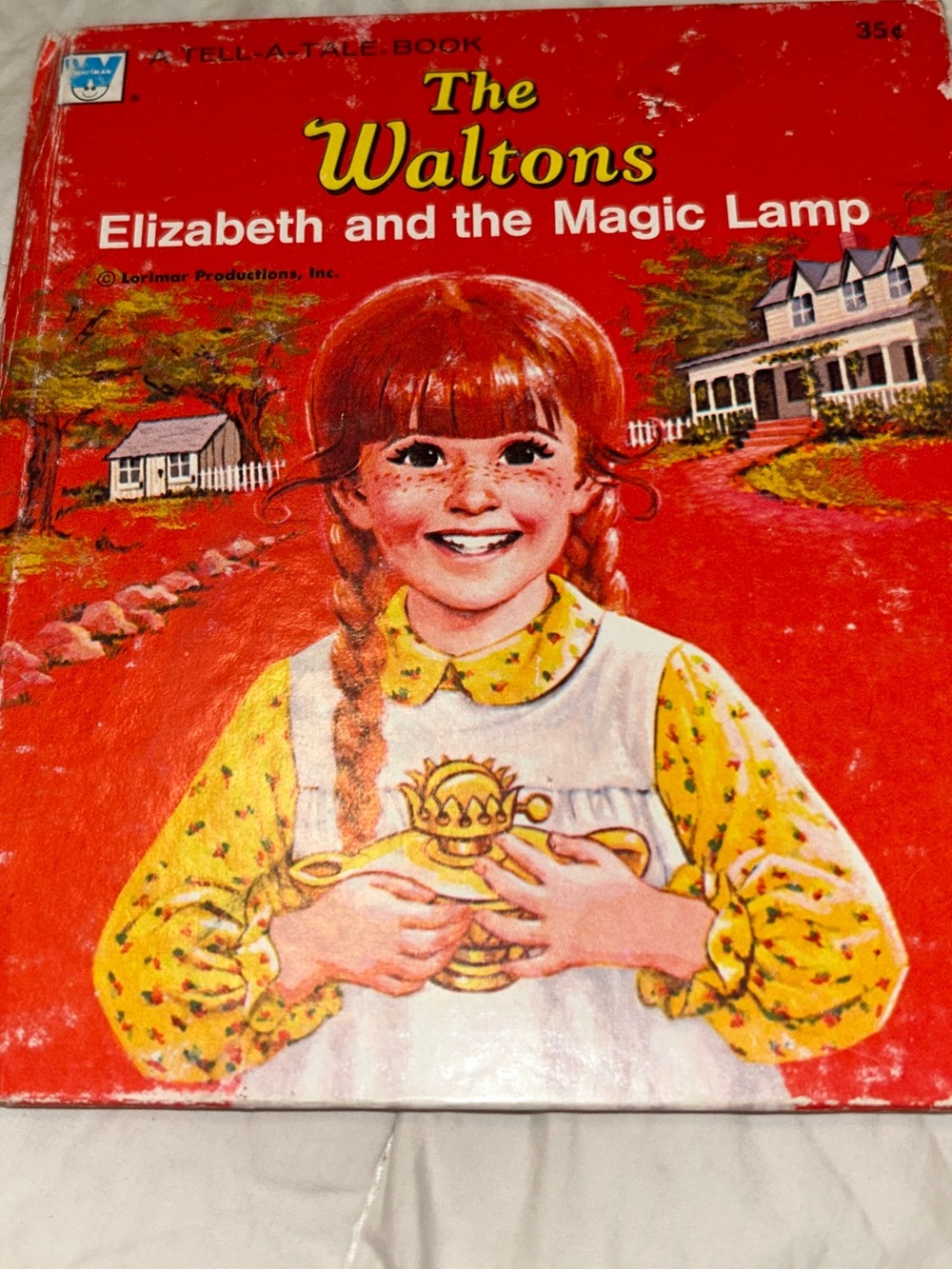 The Waltons Elizabeth And The Magic Lamp, Tell-A-Tale Book, 1975, Hardcover